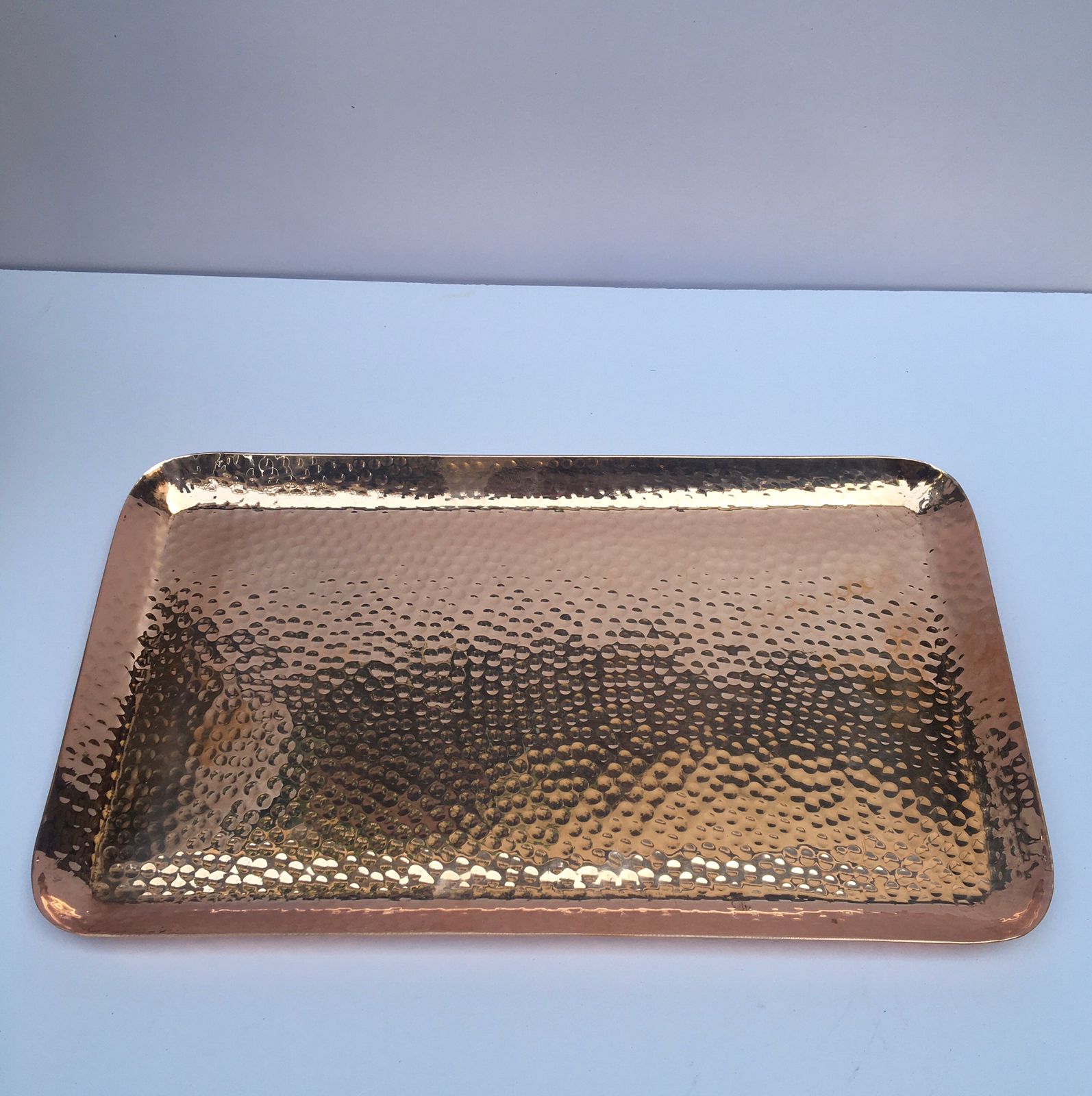 Decorative Copper Hammered Platters MK - 1 PC