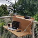 Hanging Laptop/Desktop Organiser For Railings/ Balcony Pipes By Miza