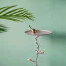 Aluminium Welling Demilune Side Table In Tree Branch and Bird Design By Fita