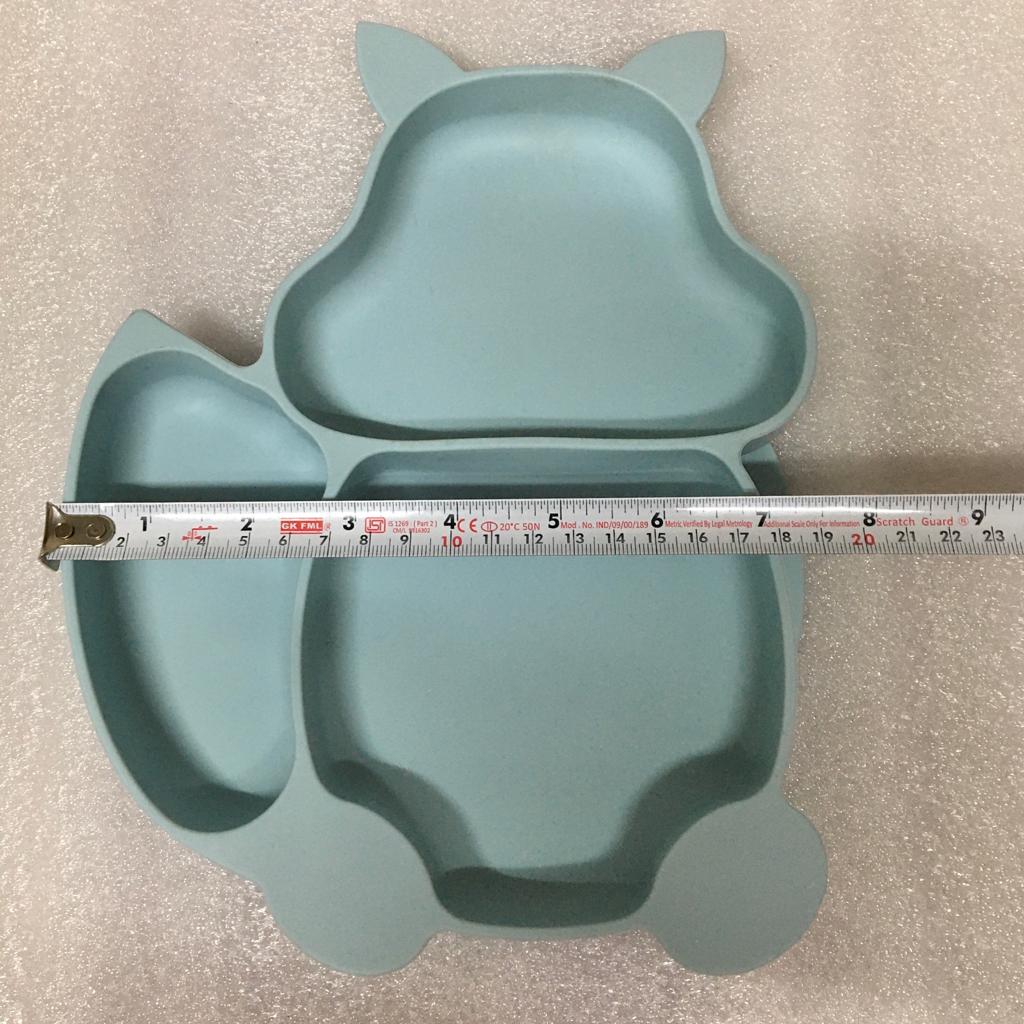 Cat Design Eco-Friendly Baby Silicone Bibs Dinner Plate/Feeding Set By CN