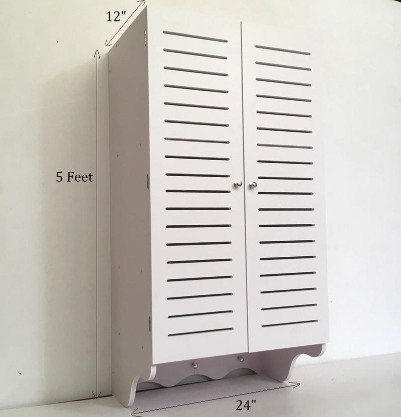 Bathroom WK Wall Mounted PVC Storage Cabinet Furniture For Bathroom By Miza