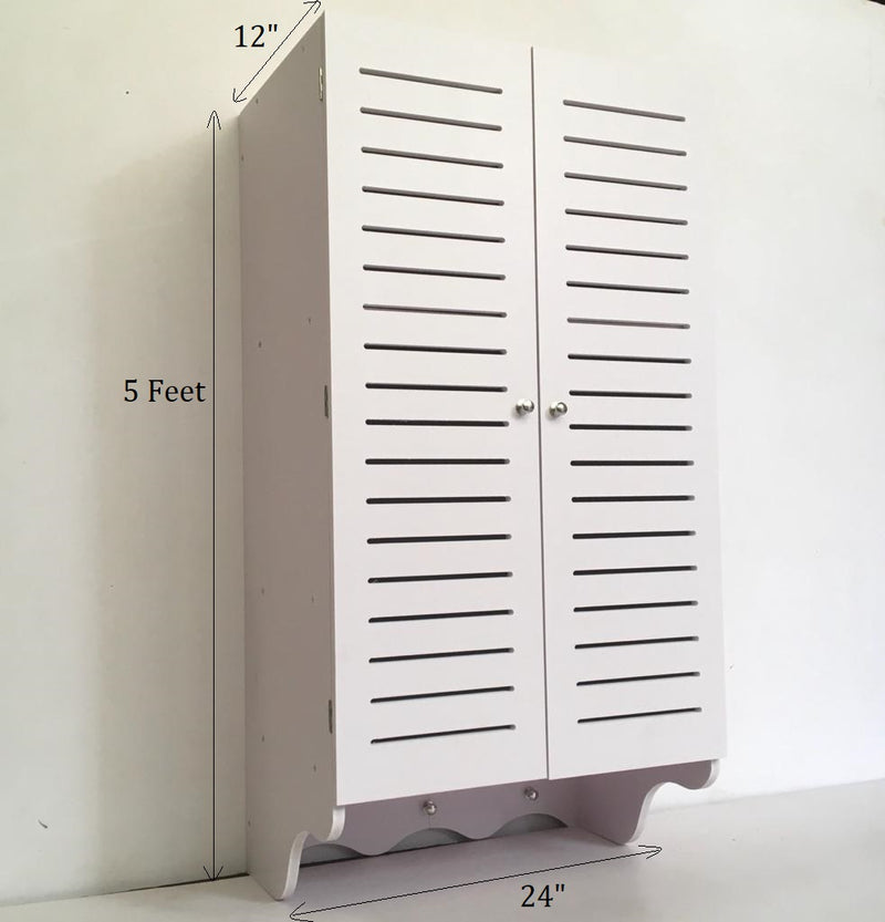 Bathroom WK Wall Mounted PVC Storage Cabinet Furniture For Bathroom With Free Soap Dish By Miza