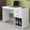 White Computer Desk Home/Office Storage Utility Table By Miza