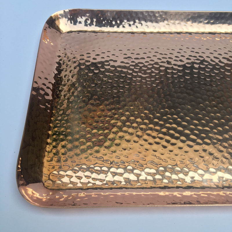 Decorative Copper Hammered Platters MK - 1 PC