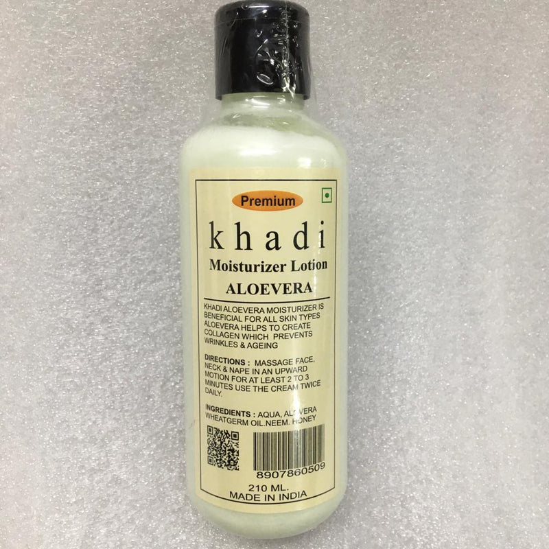 Khadi India Aloevera Lotion/Moisturizer  (210 ml)