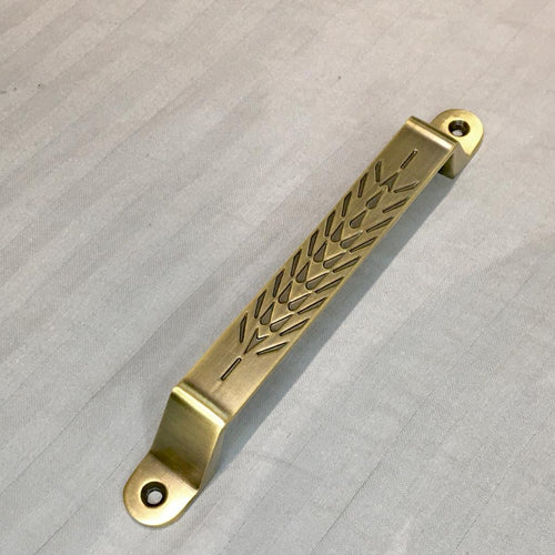 Arc Shape Hexagonal Pattern Metal Silver Tone Door/Cupboard Pull