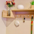 MDF Wall Mounted Key Hooks Shelf By Miza