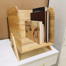 Tabletop Book Rack Wooden Organizer By Miza