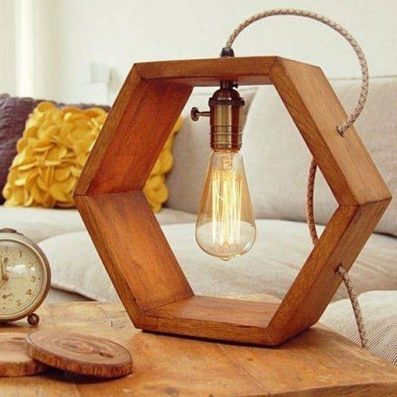 Hexagon Design Table Lamp /Hanging Lamp ( With Complementary Coaster ) By Miza