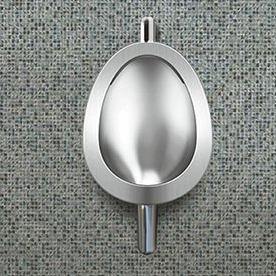 Nirali Capri Urinal Satin Finish in Stainless Steel 304 Grade - peelOrange.com