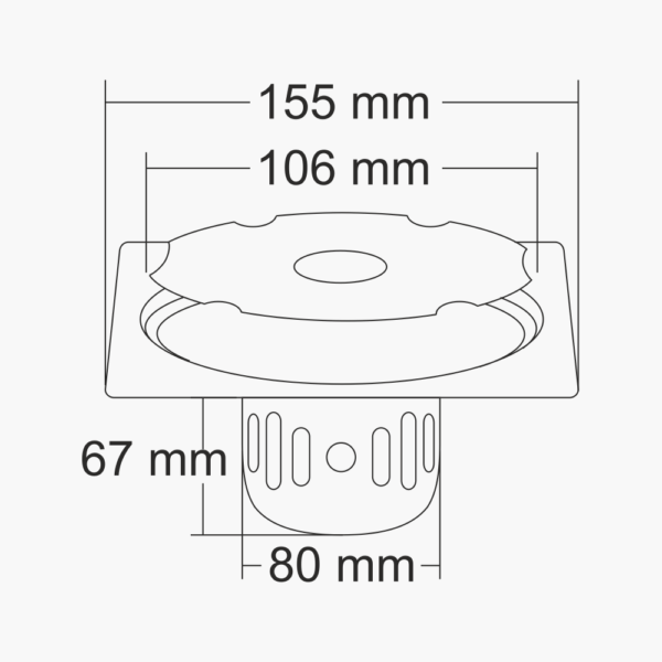 Nirali Camron Anti Cockroach 4 Piece Set Floor Drain In Stainless Steel 304 Grade