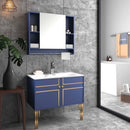 Memoria & Edge Floor Standing 2 Legs Bathroom Vanity By TGF