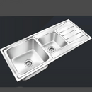Nirali Orus Stainless Steel Bowl Kitchen Sink in 304 Grade + PVC Plumbing Connector - peelOrange.com
