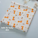 Giraffe Random Printed Muslin Swaddle Blanket For Baby By MM - 1 Pc