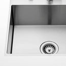 Nirali Eureka Delux ( Big & Small ) Glossy/Satin Finish Kitchen Sink in 304 Grade + PVC Plumbing Connector - peelOrange.com