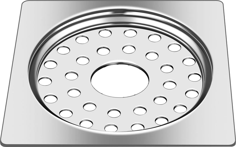 Nirali Elisa Floor Drain Glossy & Satin Finish Stainless Steel in 304 Grade - peelOrange.com