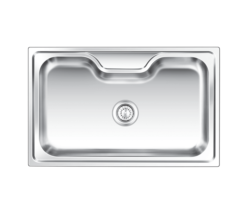 Nirali Eureka Delux ( Big & Small ) Glossy/Satin Finish Kitchen Sink in 304 Grade + PVC Plumbing Connector - peelOrange.com