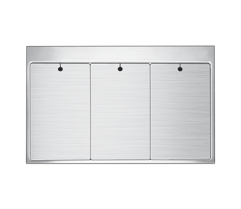 Nirali Exa Stainless Steel Double Bowl Kitchen Sink in 304 Grade Finish without Drainboard + PVC Plumbing Connector - peelOrange.com