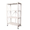 Carbon Steel Kitchen Shelf Floor Standing Multi-Layer Foldable Kitchen Rack Organizer