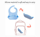 Round Design Eco-Friendly Baby Silicone Bibs Dinner Plate/Feeding Set By CN