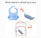 Round Design Eco-Friendly Baby Silicone Bibs Dinner Plate/Feeding Set By CN