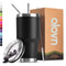 304 Stainless Steel Portable Coffee Mugs For Travel Coffee Vacuum Flask with Steel Straw & Lid|900 ML