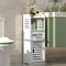 Bathroom side corner floor PVC cabinet 