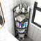 Modern Kitchen Metal Corner Triangle Storage Kitchen Trolley