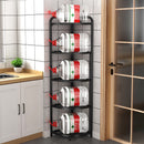 Modern Kitchen Metal Corner Triangle Storage Kitchen Trolley