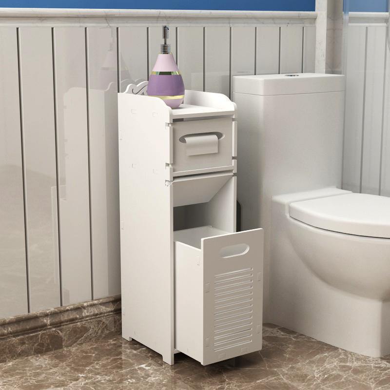 Modern Bathroom 3 FT Furniture PVC Board Bathroom Storage Cabinet with Drawers By Glitzz - peelOrange.com