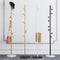 Nordic Style Tree Shaped Coat Stand With Marble Floor Standing Metal Rack With 8 Hangers