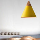 Modern Conical Nordic Pendant Light For Cafe & Bars With LED Bulb 1PC