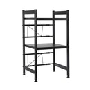 Black Metal Microwave 2 tier stand 