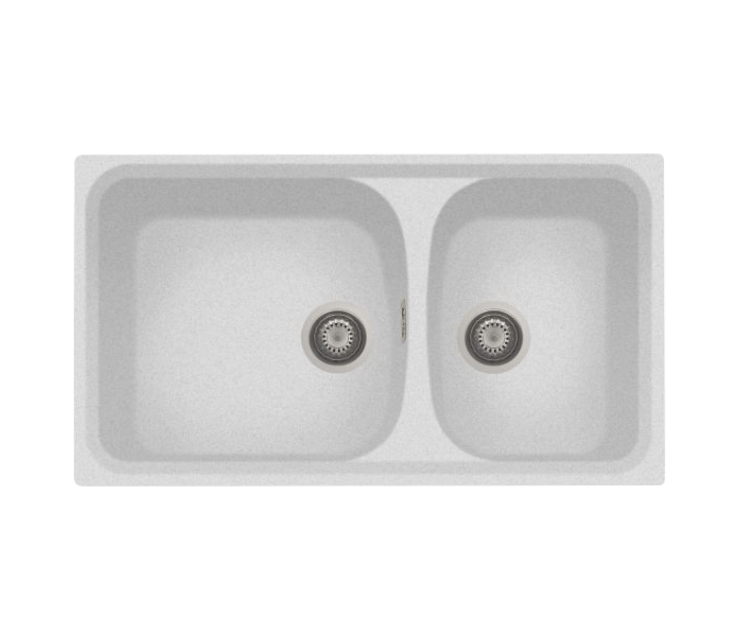 Nirali Harmony LV-2 Kitchen Sink in Quartz + PVC Plumbing Connector - peelOrange.com