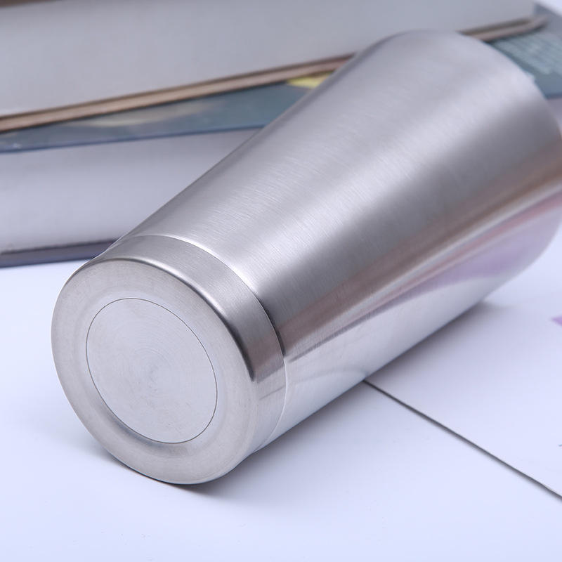Portable Coffee Cup 304 Stainless Steel Large Capacity Flask Tumbler Glass with Steel Straw Stainless Steel Water Bottle Iced Travel Mug