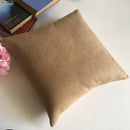 Brown Color Suede Fabric Sofa Cushion Cover
