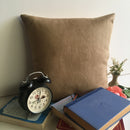 Brown Color Suede Fabric Sofa Cushion Cover