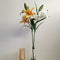 Artificial Lily Bud Flower Single Botanical Home Garden Decorative 1 Stem