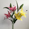 Artificial Lily Bud Flower Single Botanical Home Garden Decorative 1 Stem