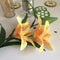 Artificial Lily Bud Flower Single Botanical Home Garden Decorative 1 Stem