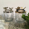 Condiment Pickle Jar Holder With Butterfly Lid