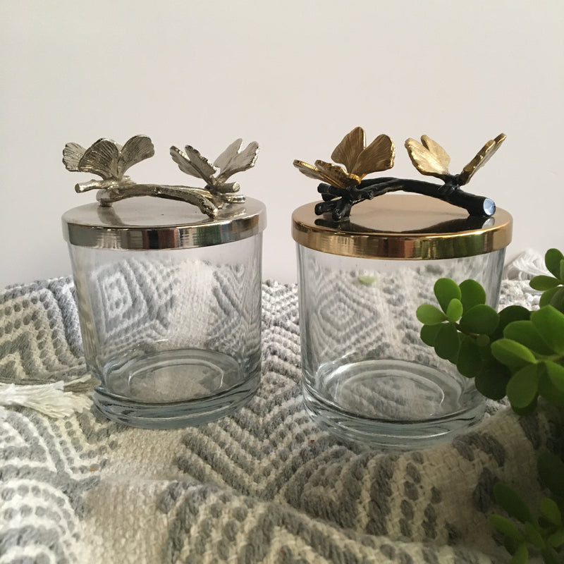 Condiment Pickle Jar Holder With Butterfly Lid