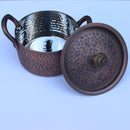 Copper and Stainless Steel Hammered Condiment Set MK - peelOrange.com