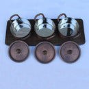 Copper and Stainless Steel Hammered Condiment Set MK - peelOrange.com