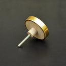 Unique Round Brass Golden Wired & Wooden Design Handmade Drawer Knobs - peelOrange.com