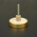 Unique Round Brass Golden Wired & Wooden Design Handmade Drawer Knobs - peelOrange.com