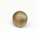 Brass Dotted Design Circular Cabinet Knob - peelOrange.com