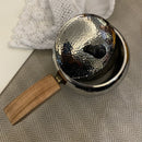 Teflon Stainless Steel Tableware Service Cooker with Wooden Handle For One Portion MK
