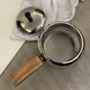 Stainless Steel Tableware Service Cooker with Wooden Handle For One Portion MK