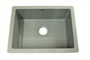 Nirali Livia Quartz Single Bowl Kitchen Sink in Quartz - peelOrange.com